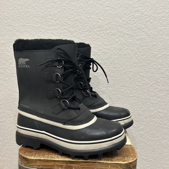 Sorel Mens Caribou Waterproof Winter Snow Boots Size 8 - Picture 2 of 7